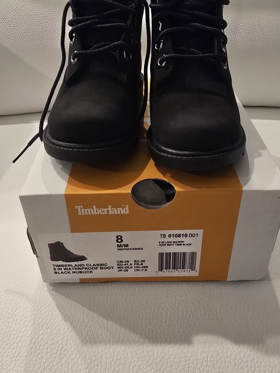 Timberland Other - Timberland Black Nubuck 6-Inch Lace-Up Little Boys Boots